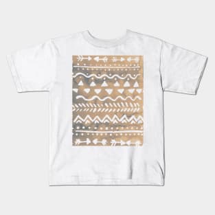 Loose bohemian pattern - neutral Kids T-Shirt